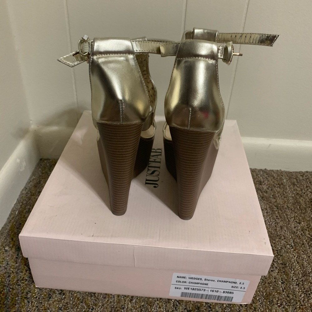 Champagne wedges 8.5 - Picture 4 of 6